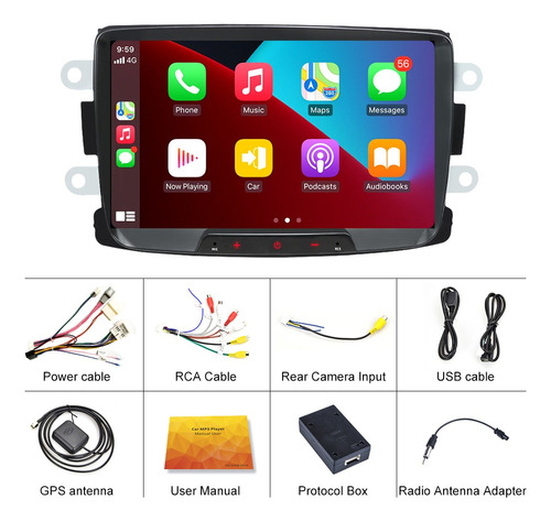 Radio De Coche Estreo Android Para Renault Sandero Duster D Foto 4