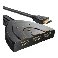 Hub Adaptador Multiplicador Switch Hdmi 3x1 Splitter Full 3d