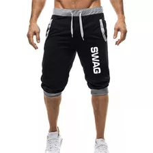 Bermuda Jogger Masculina Original De Moletom Com Estampa