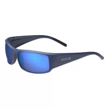 Bollé Mens King Polarized Oval Gafas De Sol, Azul Oscuro Mat