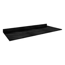 Tampo Para Balcão 120 Cm Cor Mármore Preto - Poquema