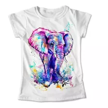 Blusa Elefante Animales Colores Playera Estampado #313