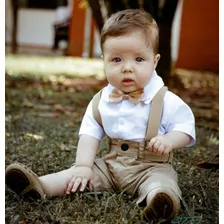 Conjunto Infantil Social Pajem Camisa Festa Batizado Menino