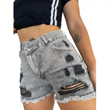 Shorts Grey Deep Rígido Las Locas Original 