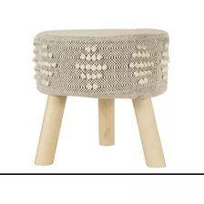 Pouf Ripley Home Étnico Pompon