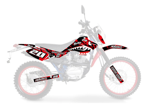 Kit Graficos Dm 125 Stickers Full Body Mandibulas Ss 20 Rd Foto 3