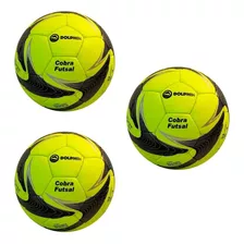 Pack X3 Pelotas Futsal Papi Futbol N°4 Profesional Dolphin 