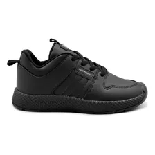 Sneaker Hush Puppies Astridd Negro Para Niño