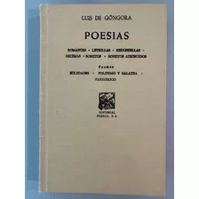 Libro Poesias De Luis De Góngora