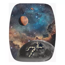 Mousepad Com Poio De Pulso Ergonômico Astronauta Universo 