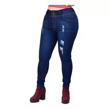 Pantalon De Mezclilla Dama Corte Colombiano Talla Extra S-41