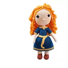 Amigurumi Tejido A Mano Crochet Mérida Valiente Artesanía