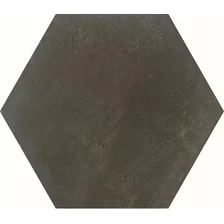 Cerámica Piso Pared Hexagonal 20x23cm Ceral Corten Marrón