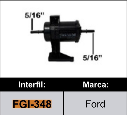 Filtro Gasolina Ford Ranger 2.5 2015-2020 Interfil  Fgi-348 Foto 2