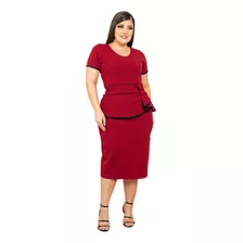 Vestido Midi - Vestidos Evangélicos Tubinho 