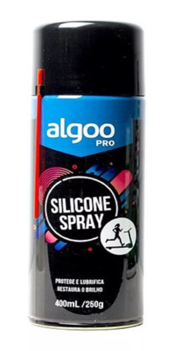 Spray Silicone Algoo Pro Esteiras Limpeza Bicicleta Academia