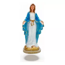 Imagem Santo Estatueta Nossa Senhora Das Graças 30cm Resina