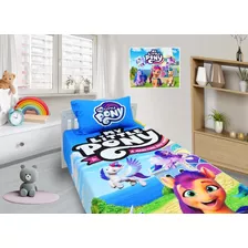 Jogo De Lençol E Fronha My Little Poney 2 Kit 2pçs 