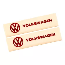 Par De Almohadillas Cubre Cinturones Con Logo Volkswagen.