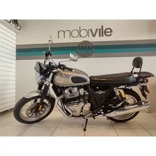 Moto Royal Enfield Interceptor 650cc Prata Com Acessórios