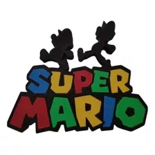 Letreiro Logo Super Mario Feito Em Impressora 3d