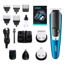 Maquina Vgr Profesional Barba Patillera Trimmer Kit 5 En 1