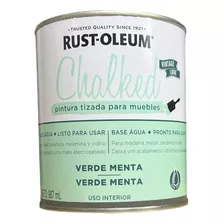 Pintura Tizada Chalked Brochable Verde Menta Rust Oleum