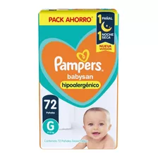 Pañales Pampers Babysan G Por 72 Unidades