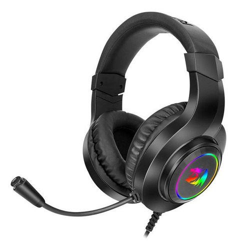 Auriculares Redragon Hylas H260 Para Jugadores, Color Negro, 3,5 Mm, Led, Color Claro