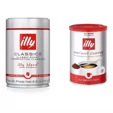 Illy Cafe Grano Clasico 250g + Instantaneo Clasico 95g