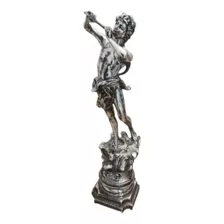 Estatua El Flautista, De Pewter Para El Hogar