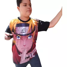 Camisa Camiseta Naruto Uzumaki 3d Anime