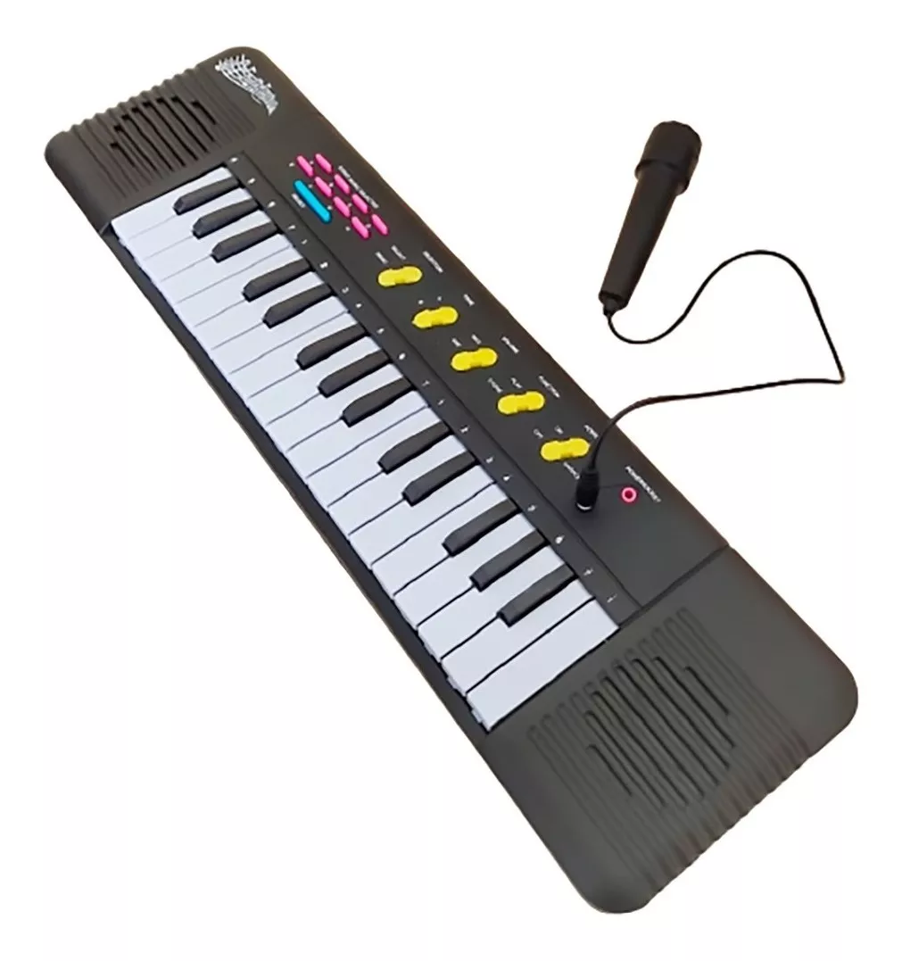 Teclado Piano Infantil C/ Microfone - Musical Educativo 