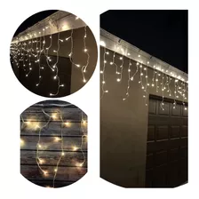 Cascada Led Blanco Calido 400 Luces 7.2 Mts Navidad Eventos