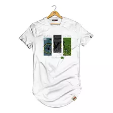 Camiseta Longline Masculina Bike Brasil Bicicleta Pintee