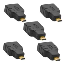 5x Adaptador Micro Hdmi Macho X Hdmi Fêmea