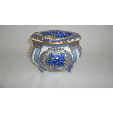 Gran Cofre Alhajero Joyero Porcelana Rosenthal Antiguo Vealo