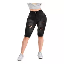 Capri De Mezclilla De Dama Corte Colombiano Itzi Jeans Ca 39