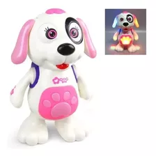 Cachorro Dançarino Menina Boneca Robô Com Som E Luz