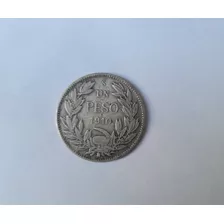Moneda 1 Peso Republica De Chile Año 1910 