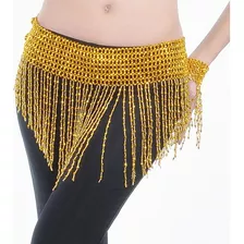 Caderin Estandar Dorado Flecos Bellydance Danza Arabe