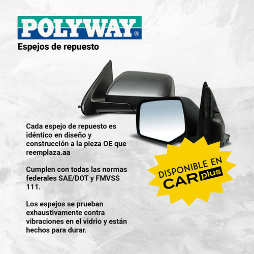 Espejo Izquierdo Vw Caddy 2014-2015-2016 S/cont Negro Pw Foto 8