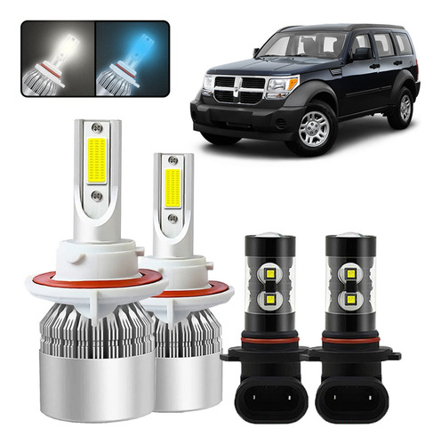 1 9008 9145 Kit Focos Led Para Dodge Nitro 2007-2010 2011 H Dodge Nitro