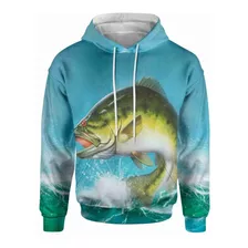 Sudadera Deportiva Sublimada Fish Pez En El Mar