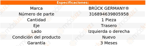 (1) Goma Barra Estab Tras Izq/der S40 L4 2.0l 04/12 Bruck Foto 2