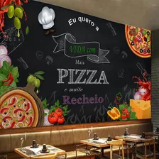 Papel Parede Painel Adesivo Lanchonete Bar Salgados Lanches