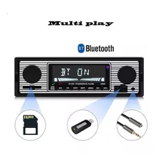Aparelho Auto Radio Retro Bluetooth P2p2 Fm Usb Cartão Sd