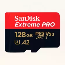 Cartão Memória Microsd Sandisk 128gb Extreme Pro V30 200mb/s