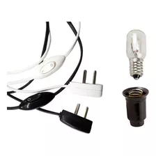 Cable Armado Velador + Lampara + Portalampara (kit 5 Und)