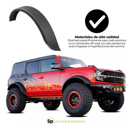 Faldones Llanta Rines Tipo Sasquatch Ford Bronco 2020-2024 Foto 7